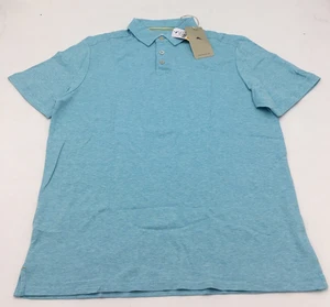 TOMMY BAHAMA Pacific Shore Stripe  Mens Polo in Graceful Sea Heather Size Small - Picture 1 of 4