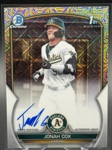 2023 Bowman Draft JONAH COX 1st Auto HTA Choice /150 - Picture 1 of 2