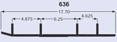 SPI Slasher Six60 Runners для снегохода 1998-1999 Yamaha MM600 Mountain Max 600 - Изображение 1 из 2