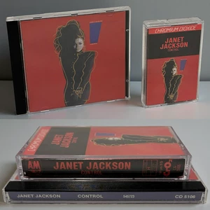•JANET JACKSON - CONTROL• ~1986 OG CANADIAN PRESSINGS~ (CD & CASSETTE TAPE) - Picture 1 of 10