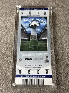 2011 Super Bowl XLV Ticket Stub Green Bay Packers Aaron Rodgers MVP - Photo 1/5