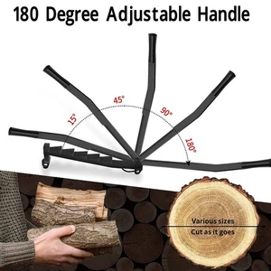 Black Carbon Steel Wall Mounted Kindling Splitter Firewood Kindling Splitter SET - Picture 1 of 12