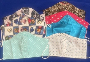 Women’s Lot Of 7 Handmade Face Masks Sz S - Picture 1 of 1