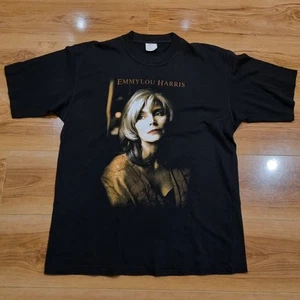 Vintage Emmylou Harris T-Shirt Discography 2000 Country Folk Music USA RARE - XL - Picture 1 of 7