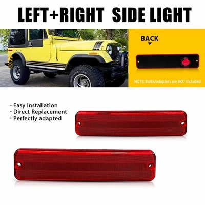 For Jeep Wagoneer Grand Wagoneer Cherokee Rear Red Side Marker Light Housing - Image 1 of 4
