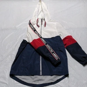 Tommy Hilfiger Yacht Jacke Windbreaker Colorblock Logo Oversized Neu ohne Etikett Gr. M - Bild 1 von 8
