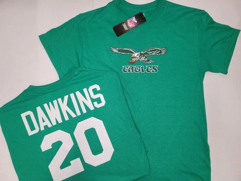 20908 NFL Team Apparel PHILADELPHIA EAGLES Vintage Football Shirt KELLY GREEN Cover