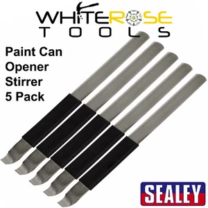Sealey Lackdosenöffner Rührer Kohlenstoffstahl 5er-Pack Auto Van Bodyshop Mixer Stick - Bild 1 von 3