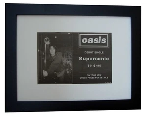 OASIS+SUPERSONIC+QUALITY FRAMED ORIGINAL MUSIC PRESS ADVERT 1994+FAST WORLD SHIP - Picture 1 of 8
