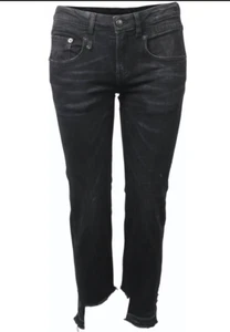R13 black-marble Jeans Größe 29 cropped und distressed, 1x getragen NP ca. 600 € - Bild 1 von 11