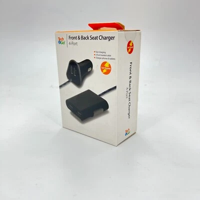 TECH AND GO 9.6 Amp 4-Port Front and Back Seat Charger 141-0412-TG3 - Image 1 of 3