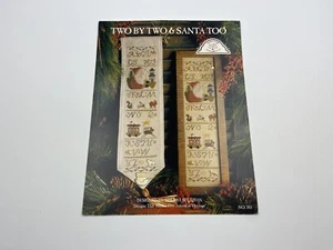 Homespun Elegance Two By Two & Santa Too Counted Cross Stitch pattern Booklet N - Picture 1 of 3