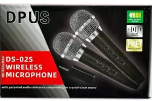 2 MICROFONI PROFESSIONALI WIRELESS PER KARAOKE WIFI RICARICABILE. - Foto 1 di 4