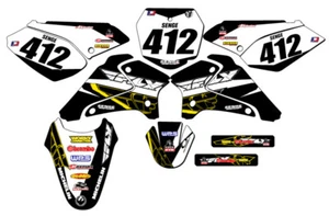 2001-2007 DRZ 125 13 FLY Black Senge Graphics Kit Compatible with Suzuki - Picture 1 of 10