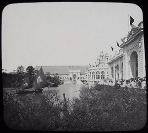 Glass Magic Lantern Slide WORLDS COLUMBIAN EXPOSITION NO29 1893 PHOTO CHICAGO - Picture 1 of 2