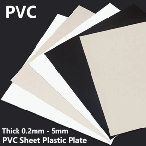 White/Black PVC Sheet Plastic Plate Hard Insulation Board Thickness 0.2mm - 5mm - Picture 1 of 9