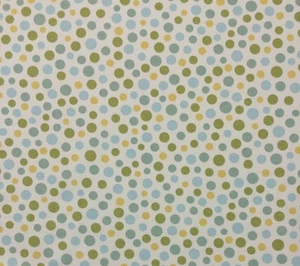 P KAUFMANN DOTTY DOT ROBINS EGG BLUE GREEN GEOMETRIC FABRIC BY THE YARD 54"W - Picture 1 of 5