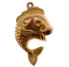 Charm Yellow Gold 9ct Fish Pisces 1.5 Gram Jewellery [B]
