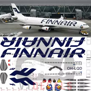 V1 Decals Airbus A340-300 Finnair Angry Birds for 1/144 Revell Model Kit - Bild 1 von 8