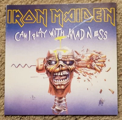 IRON MAIDEN - Can I Play with Madness/Black Bart Blues 7" LP - UK Edition - Image 1 of 2