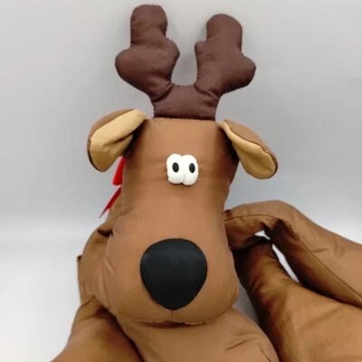 Vtg Rodney The Reindeer Christmas Floppy Parachute Plush Stuffed Animal Hallmark - Image 1 of 4