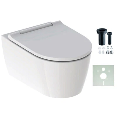 Geberit ONE WC + Sitz wandhängend mit KeraTect Beschichtung weiß/weiß 500201011 - Bild 1 von 4