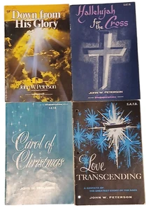 Vintage John W Peterson Cantata Music Book Lot of 4 - 1957 to 1977 - Picture 1 of 1