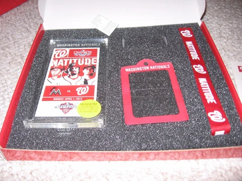 Washington Nationals Season Ticket Holder 2013 Package Opening Day Keepsake Cover