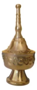 Botella de perfume pequeña de latón marroquí hecha a mano - Imagen 1 de 1