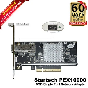 StarTech PEX10000 Intel 82599 10Gbps SFP+ PCI-e 2.0 Single Port Network Card - Picture 1 of 7