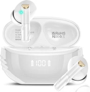 Wireless Earbuds, Bluetooth 5.4 Noise Cancelling Mic 40H playtime IP7 Waterproof - Picture 1 of 5