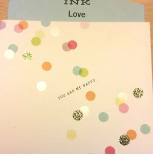 I LOVE YOU Card "YOU ARE MY HAPPY" for The LOVE of Your Life Studio Ink SI 10 - Picture 1 of 3