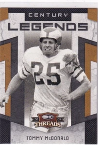 2009 Donruss Threads #15 Tommy McDonald Century Legends NM - Picture 1 of 2