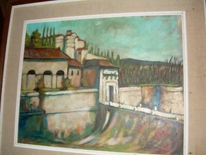 A. MUTTI - BRESCIA 1893 - 1980 - IL CASTELLO 38,5 X 48,5 - Picture 1 of 2
