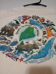 Maine State Shirt There's No Place Like Maine XL T Shirt Nature  - Picture 1 of 7