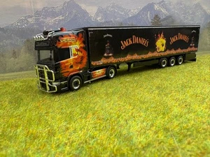 Herpa Scania R04 Top Line " The Black Pearl " mit Auflieger " JACK DANIEL´S " - Bild 1 von 5