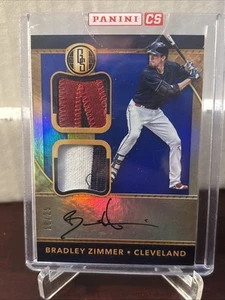 2017 Chronicles Gold Standard Rookie Jersey Doppio #18/25 Bradley Zimmer Auto RC - Foto 1 di 4
