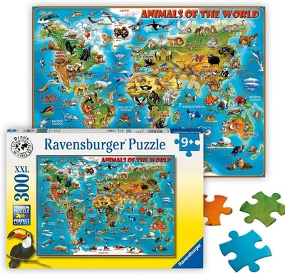 Animals Of The World Puzzle 300 Piece Puzzle with  XXL Pieces - Image 1 of 4
