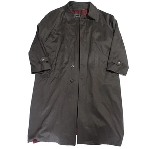 Christian Dior Vintage Tench Coat Size 40R Brown Wool Classical (DAMAGED) - Picture 1 of 14