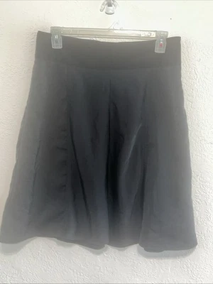 Falda acampanada hasta la rodilla MOSSIMO para dama talla 12 negra LÍNEA A Foto 1 de 4