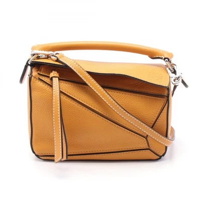LOEWE Puzzle Edge Mini Bag Leather Orange #RB23075 - Image 1 of 4