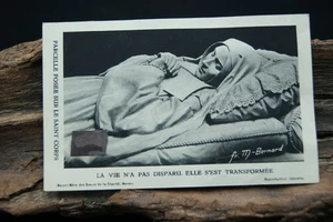 † TARJETA RELICARIO DE 1 RELIQUIA DE SANTA BERNADETTE SOUBIROUS LOURDES NEVERS FRANCIA † - Imagen 1 de 10