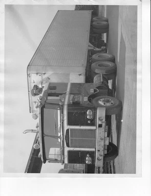 8X10 black & white semi-truck photos  - Group of 5 ORIGINALS -  Stan Holtzman - Image 1 of 4