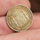 1895 Colonial Puerto Rico 20 Centavos Silver Coin Rare High Grade Toned