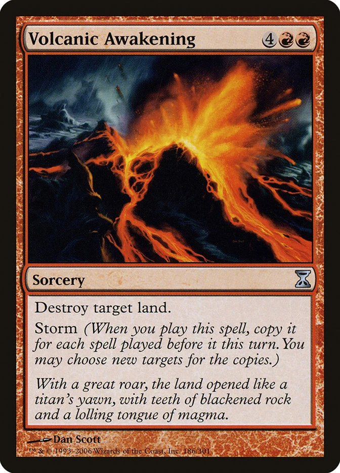 1x Volcanic Awakening - NM (pack fresh) - Time Spiral - SPARROW MAGIC mtg - Image 1 of 1