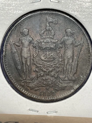 1888 - Cent Coin from British North Borneo, circulated Cover