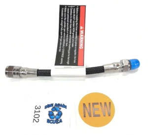 Braided Scuba Dive 6" 15cm High Pressure HP Hose Mares Tank Module Transmitter - Picture 1 of 8