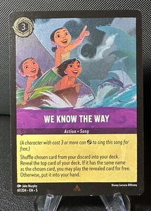 Disney Lorcana - Shimmering Skies - We Know the Way - 61/204 - Rare - COLD FOIL - Bild 1 von 2