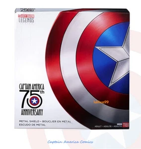 Captain America 75th Anniversary Avengers Shield Metal 1:1 Ornaments Boxed Gift - Picture 1 of 10