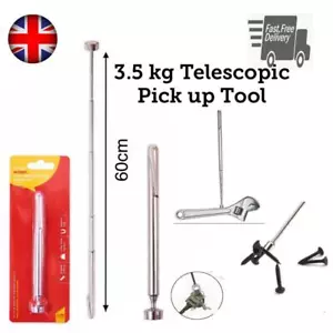 Magnetisches Pick-up-Tool 8 Pfund Pickup-Tool Teleskopmagnet lange Reichweite Clip Stift 24 Zoll - Bild 1 von 3